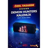Demon Hunters K-Pop Rumi Mira Zoey Anime Kalemlik Yüksek Kapasiteli Su Geçirmez Kalem Kutusu