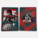 Demon Slayer Akaza Çizgisiz A4 Okul Defteri 72 Yaprak Model 2 - Baskılı