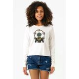 Demon Slayer Anime Hantengu Clone Ekstra Uzunkol Sweatshirt Ekru