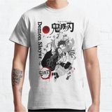 Demon Slayer Anime Nezuko Tanjiro Tişört - Siyah