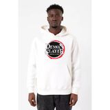 Demon Slayer Anime Squad Demon Slayer Kimetsu No Yaiba Beyaz Erkek 3İp Kapşonlu Sweatshirt