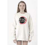 Demon Slayer Anime Squad Demon Slayer Kimetsu No Yaiba Beyaz Kadın 2ip Sweatshirt