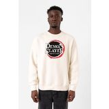 Demon Slayer Anime Squad Demon Slayer Kimetsu No Yaiba Ekru Erkek 2ip Sweatshirt