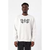 Demon Slayer Anime Upper Moon Demon Eyes Beyaz Erkek 2ip Sweatshirt