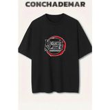 Demon Slayer Baskılı Renkli Oversize Tişört Baskılı Premium Oversize Pamuklu T-Shirt - Siyah - XL
