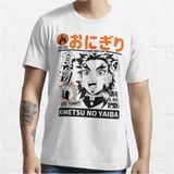 Demon Slayer Food Rengoku Erkek Beyaz Tişört - Siyah - XL