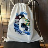 Demon Slayer Giyu Sırt Çantası Model 2 - Kimetsu No Yaiba Sırt Çantası - 1 Adet - Çok Renkli