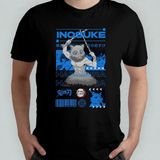Demon Slayer Kimetsu No Yaiba Inosuke Unisex %100 Pamuklu Bisiklet Yaka T-Shirt - Siyah - XL