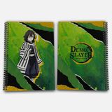 Demon Slayer Obanai Çizgisiz A4 Okul Defteri 72 Yaprak Model 1 - Baskılı