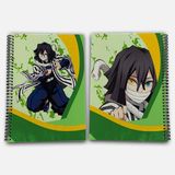 Demon Slayer Obanai Kareli A4 Okul Defteri 72 Yaprak Model 3 - Baskılı