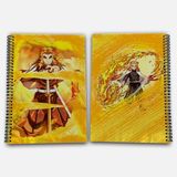 Demon Slayer Rengoku Kareli A4 Okul Defteri 72 Yaprak Model 2 - Baskılı