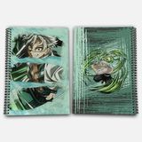 Demon Slayer Sanemi Çizgisiz A4 Okul Defteri 72 Yaprak Model 2 - Baskılı
