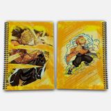 Demon Slayer Zenitsu Çizgili A4 Okul Defteri 72 Yaprak Model 2 - Baskılı