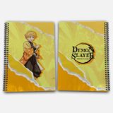 Demon Slayer Zenitsu Çizgisiz A4 Okul Defteri 72 Yaprak Model 1 - Baskılı