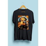 Demon Slayer Zenitsu Özel Tasarım Anime Tişört - Siyah - XL