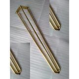 Demontepark 1ADET-Metal Firkete Ayak, Altın Renk Kaplama, Masa Ayakları, Sehpa Ayakları-GFA1 - 71,5 cm