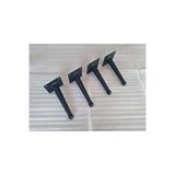Demontepark 4 Adet-15 Cm-kanepe Ayağı, Tv Ünitesi Ayağı, Baza Ayağı ( Yanlara 10 Derece Açılı Metal Ayak)
