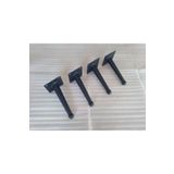Demontepark 4 Adet-20 Cm-kanepe Ayağı, Tv Ünitesi Ayağı, Baza Ayağı ( Yanlara 10 Derece Açılı Metal Ayak)