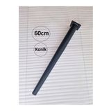 Demontepark 4 Adet-60cm Metal Konik Ayak-masa Ayağı-siyah Renk(çap: 5,1cm)