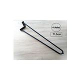 DEMONTEPARK 4 Adet-71,5cm Metal Firkete Ayak,masa Ayağı,mutfak Masası Ayağı