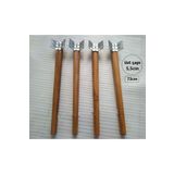 DEMONTEPARK 4 Adet-73cm Ahşap Masa Ayağı-ceviz Renk( Üst Çap:5,5 Cm)