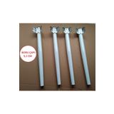 Demontepark 4 Adet-metal Konik Ayak, Beyaz Renk Masa Ayağı( Üst Çap:5,1 Cm)