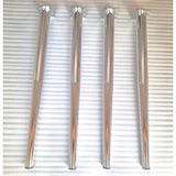 Demontepark 4 Adet Metal Konik Ayak Masa Ayağı Gümüş Renk 73.5 Cm Boru Çapı 5.1 Cm