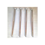Demontepark 4 Adet-metal Konik Ayak-masa Ayağı-gümüş Renk-73.5cm-(boru Çapi 5.1cm)