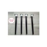 Demontepark 4 Adet-metal Konik Masa Ayağı-siyah Renk( Üst Çap:5,1 Cm)