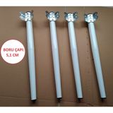 Demontepark Metal Masa Ayağı, 73CM, Siyah Renk-Beyaz Renk