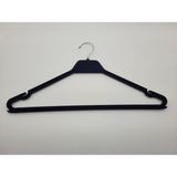 DEMOPLAST Lüks Kadife Kaplı Elbise, Etek, Pantolon, Bluz Askısı, 5 Adet (42CM) - Lacivert