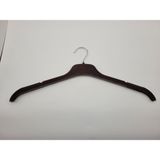 DEMOPLAST Lüks Kadife Kaplı Elbise, Gömlek, Bluz, Tunik, Tshirt Askısı 5 ADET(43CM) - 00 Kahverengi