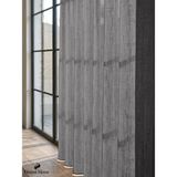 Demor Home Anrasit Lüks Keten Dokulu 1/3 Sık Pile Zarif Tül Perde | Ütü Istemez | Dolgun Pile | Trend Ürün - Antrasit - 400 x 250 cm
