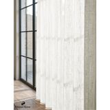 Demor Home Ekru Renk Lüks Keten Dokulu 1/3 Sık Pile Zarif Tül Perde | Ütü Istemez | Dolgun Pile | Trend Ürün - 200 x 260 cm