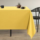 Demor Home Kadife Dokulu Acem Lalesi Sarısı Masa Örtüsü - 150 x 220 cm