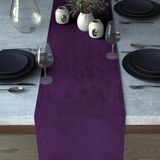 Demor Home Kadife Dokulu Ametist Rengi Runner - 40 x 140 cm