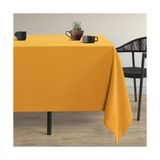 Demor Home Kadife Dokulu Balpeteği Sarısı Masa Örtüsü - 130 x 170 cm