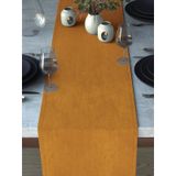 Demor Home Kadife Dokulu Balpeteği Sarısı Runner, 40 x 140 cm, Polyester