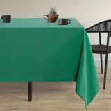 Demor Home Kadife Dokulu Çam Yeşili Masa Örtüsü - 130 x 130 cm