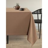 DEMOR HOME Kadife Dokulu Çikolata Kahvesi Dertsiz Masa Örtüsü - 150 x 220 cm