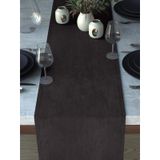 Demor Home Kadife Dokulu Duman Grisi Runner, 40 x 140 cm, Polyester