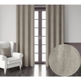 Demor Home Kadife Dokulu Ekstrafor Büzgülü Açık Gri Tek Kanat 150x260 cm Fon Perde