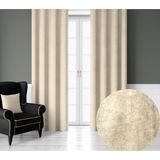 Demor Home Kadife Dokulu Ekstrafor Büzgülü Ay Taşı Beji Tek Kanat 250x250 cm Fon Perde
