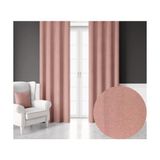 Demor Home Kadife Dokulu Ekstrafor Büzgülü Bebek Pembesi Tek Kanat 100x270 cm Fon Perde