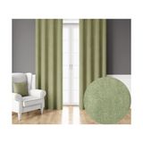 Demor Home Kadife Dokulu Ekstrafor Büzgülü Çağla Yeşili Tek Kanat 100x270 cm Fon Perde