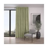 Demor Home Kadife Dokulu Ekstrafor Büzgülü Çağla Yeşili Tek Kanat 150x250 cm Fon Perde
