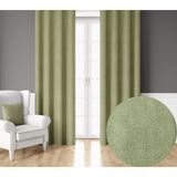 Demor Home Kadife Dokulu Ekstrafor Büzgülü Çağla Yeşili Tek Kanat 200x250 cm Fon Perde