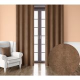 Demor Home Kadife Dokulu Ekstrafor Büzgülü Çikolata Kahvesi Tek Kanat 150x250 cm Fon Perde
