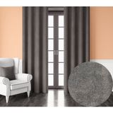 Demor Home Kadife Dokulu Ekstrafor Büzgülü Duman Grisi Tek Kanat 250x250 cm Fon Perde