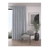 Demor Home Kadife Dokulu Ekstrafor Büzgülü Gümüş Grisi Tek Kanat 100x250 cm Fon Perde